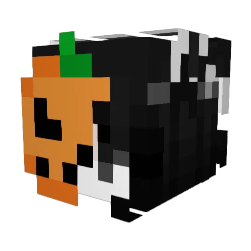 AzuTien Minecraft avatar head, 3D render