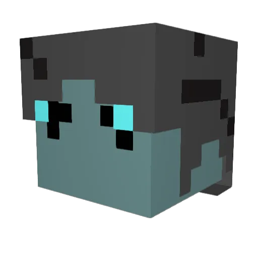Azul1377 Minecraft avatar head, 3D render
