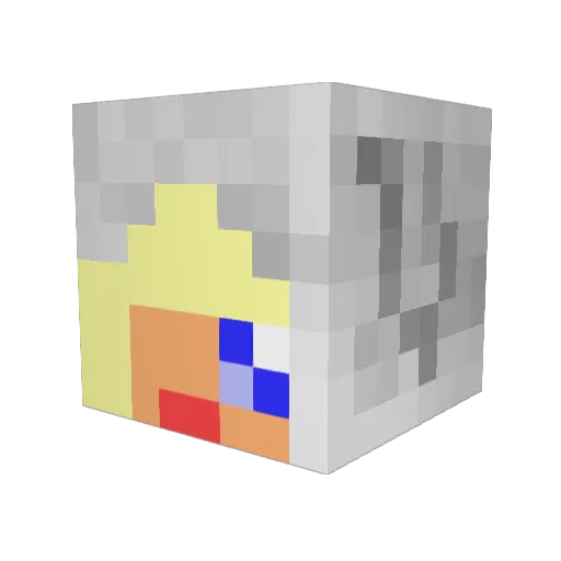 Azul719 Minecraft avatar head, 3D render