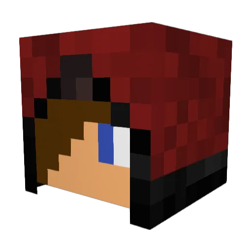 Azuluheend Minecraft avatar head, 3D render