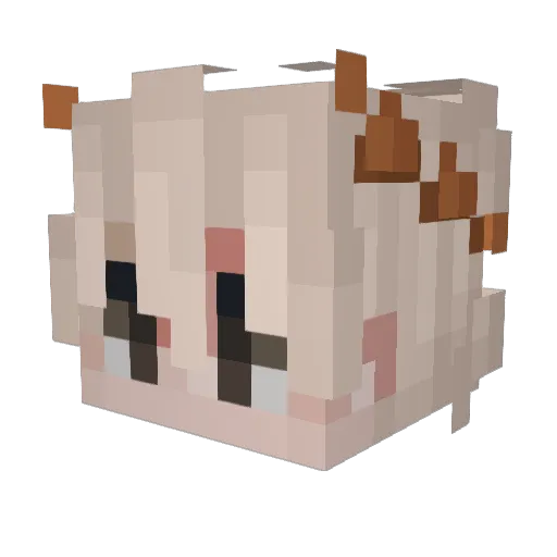 Azuma_666 Minecraft avatar head, 3D render