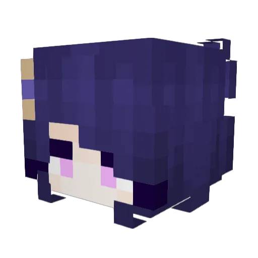 Azumi_Miyamur Minecraft avatar head, 3D render