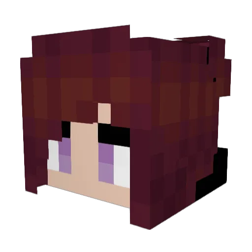Azumy10 Minecraft avatar head, 3D render