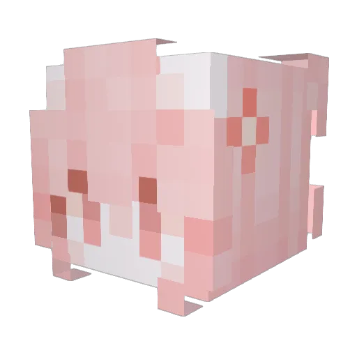 Azuolas123 Minecraft avatar head, 3D render