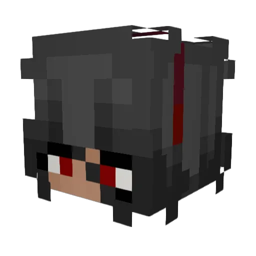 AzuratheUltima Minecraft avatar head, 3D render