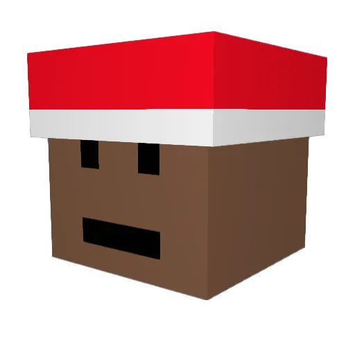 AzureHuh Minecraft avatar head, 3D render