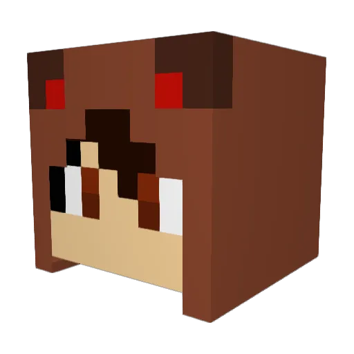 AzureKnight274 Minecraft avatar head, 3D render