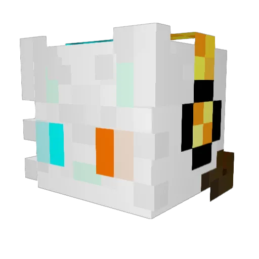 AzurePegasus177 Minecraft avatar head, 3D render