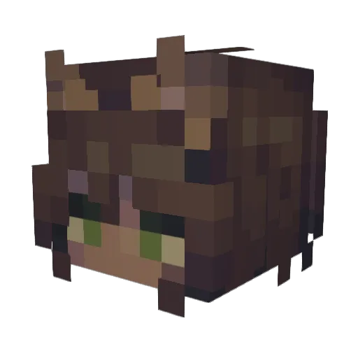 Azure_2710 Minecraft avatar head, 3D render
