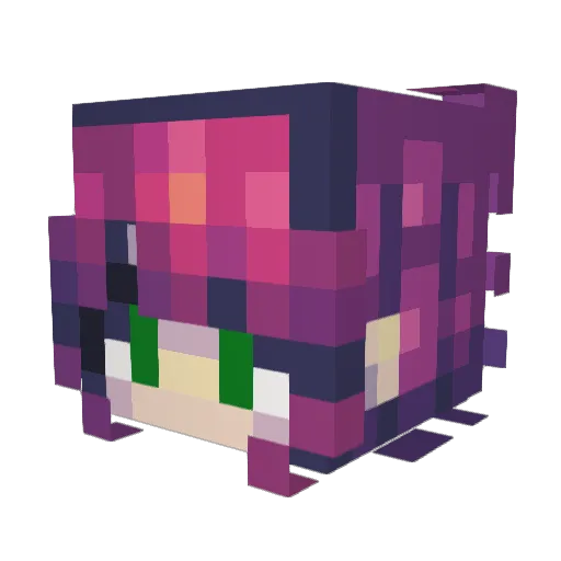 Azure__Juniper Minecraft avatar head, 3D render