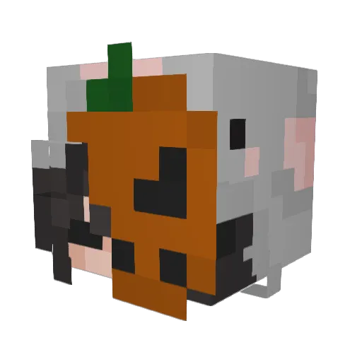 AzureenXC Minecraft avatar head, 3D render
