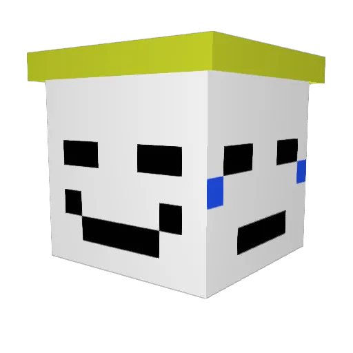 AzurekTor Minecraft avatar head, 3D render