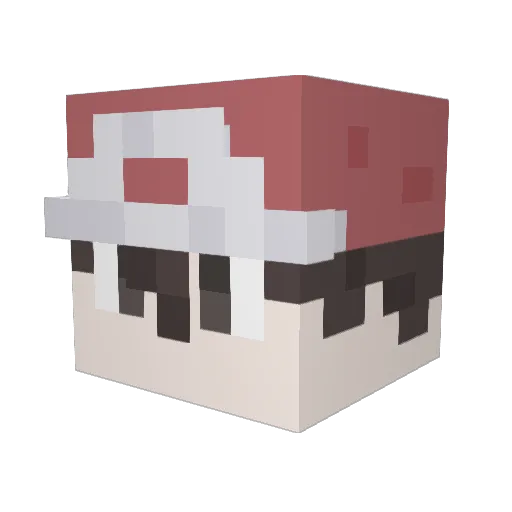 Azurelightx Minecraft avatar head, 3D render