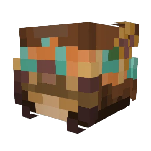 Azuremaze Minecraft avatar head, 3D render