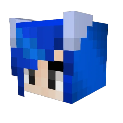 AzureoftheEast Minecraft avatar head, 3D render