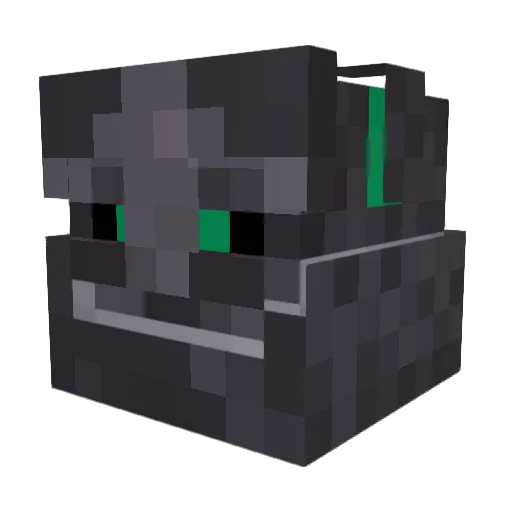 Azuresty Minecraft avatar head, 3D render