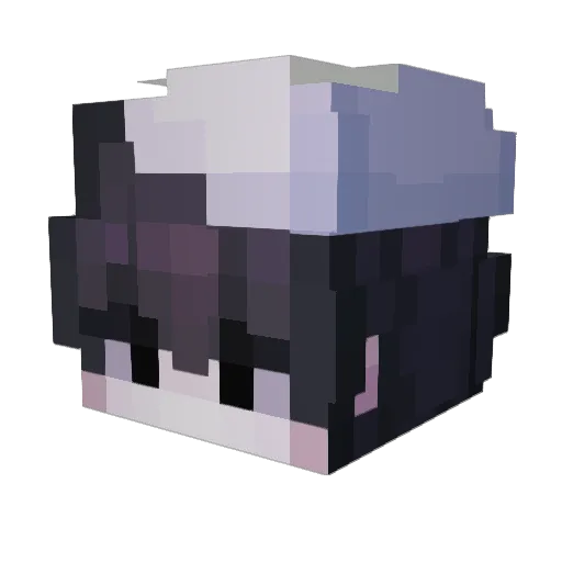 Azureus22 Minecraft avatar head, 3D render