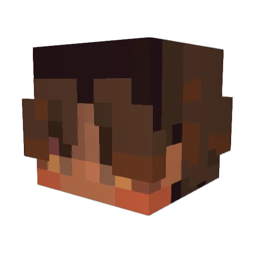 Azureus_Phoenix Minecraft avatar head, 3D render