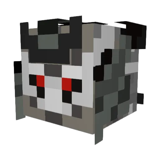 Azurewrath_X Minecraft avatar head, 3D render
