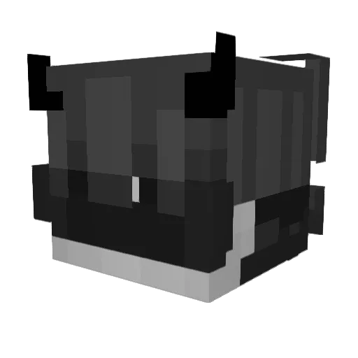 Azuriel_ Minecraft avatar head, 3D render