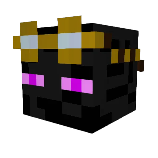 Azurite_X Minecraft avatar head, 3D render