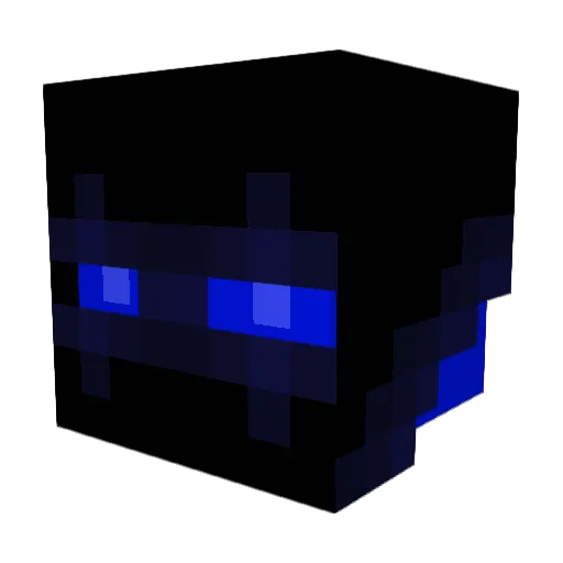 Azuritmen Minecraft avatar head, 3D render
