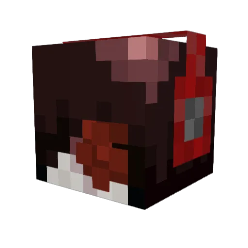 Azurkev Minecraft avatar head, 3D render