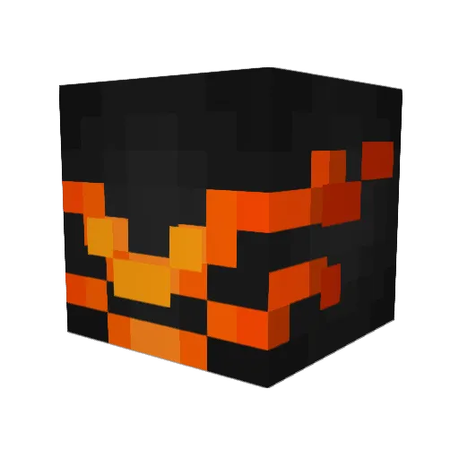Azurus_Less Minecraft avatar head, 3D render