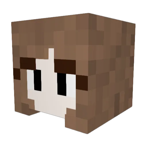 Azusa_Gotoh Minecraft avatar head, 3D render
