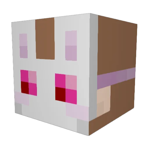 Azusa_Night Minecraft avatar head, 3D render