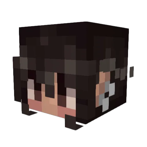 Azuulalol Minecraft avatar head, 3D render