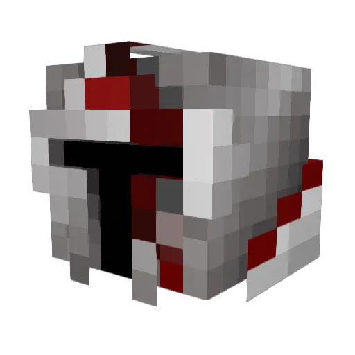 Azxiahh Minecraft avatar head, 3D render