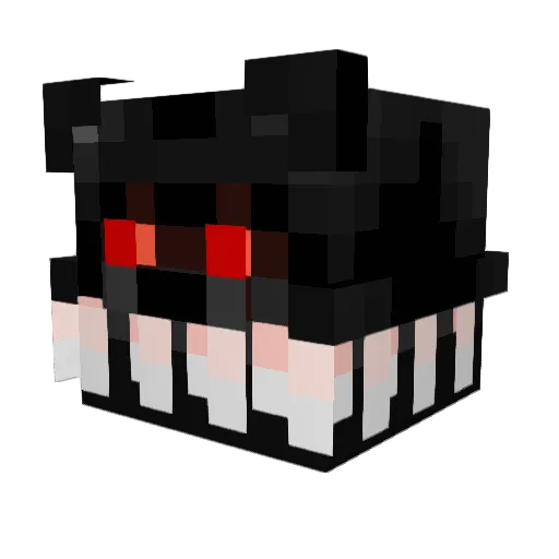 Azxye Minecraft avatar head, 3D render