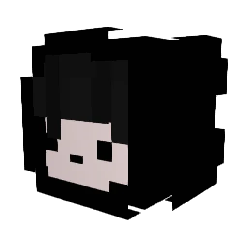 Azykn Minecraft avatar head, 3D render