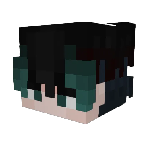 Azylix Minecraft avatar head, 3D render