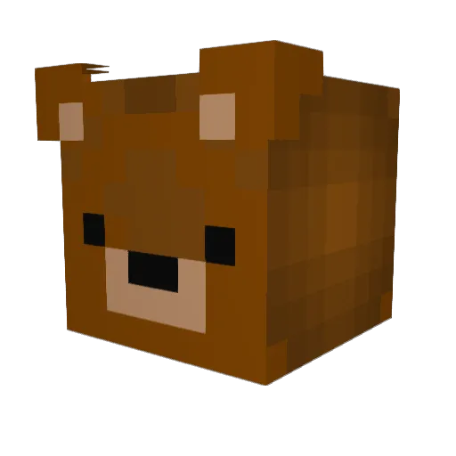 Azyren1 Minecraft avatar head, 3D render