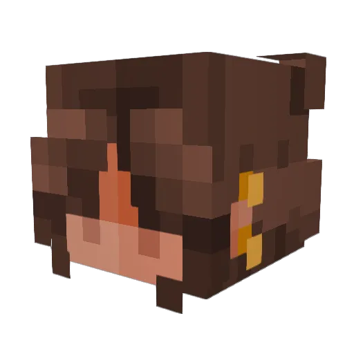 Azyrtec Minecraft avatar head, 3D render