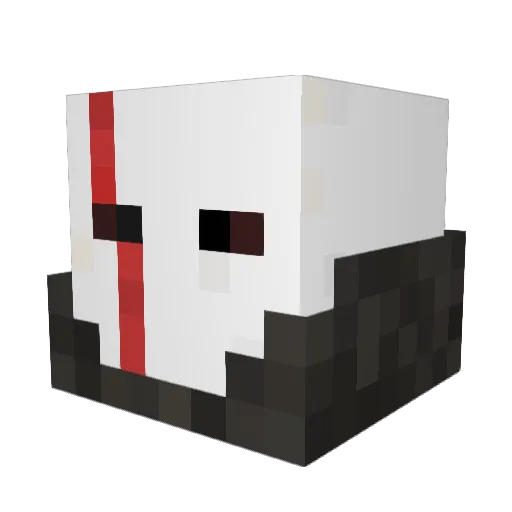 Azz320 Minecraft avatar head, 3D render