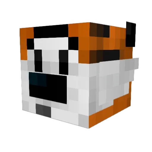 AzzTECH_ Minecraft avatar head, 3D render