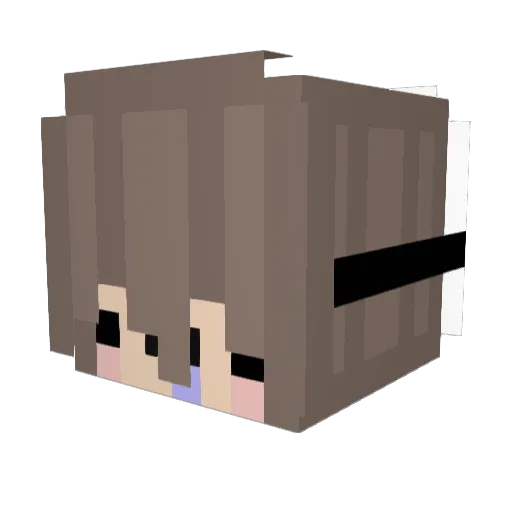 Azza_alfa Minecraft avatar head, 3D render