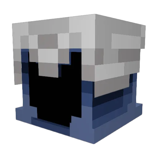Azzerino Minecraft avatar head, 3D render