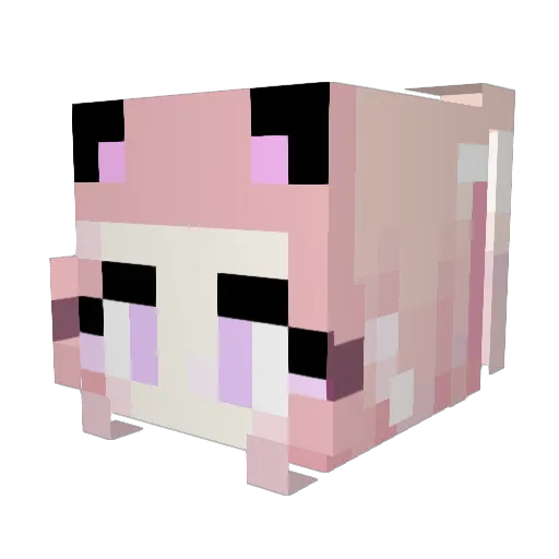 Azzurious Minecraft avatar head, 3D render