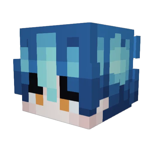 Azzuu_Ra Minecraft avatar head, 3D render