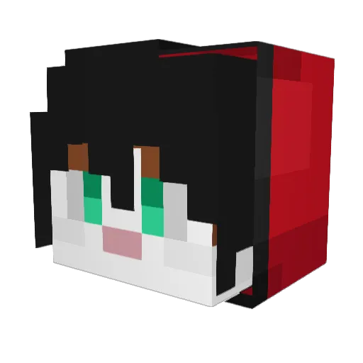 Azzy2100 Minecraft avatar head, 3D render