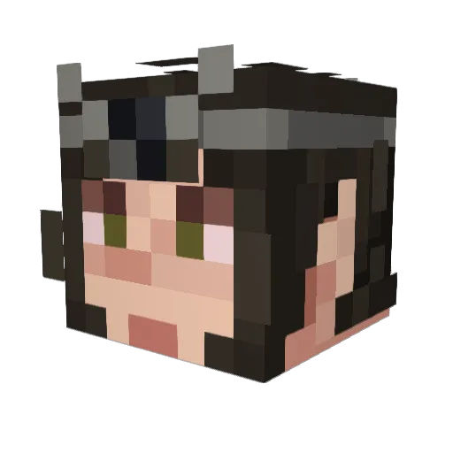 AzzyGaKill Minecraft avatar head, 3D render