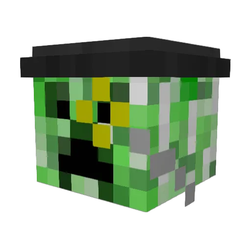 AzzyKeralis Minecraft avatar head, 3D render