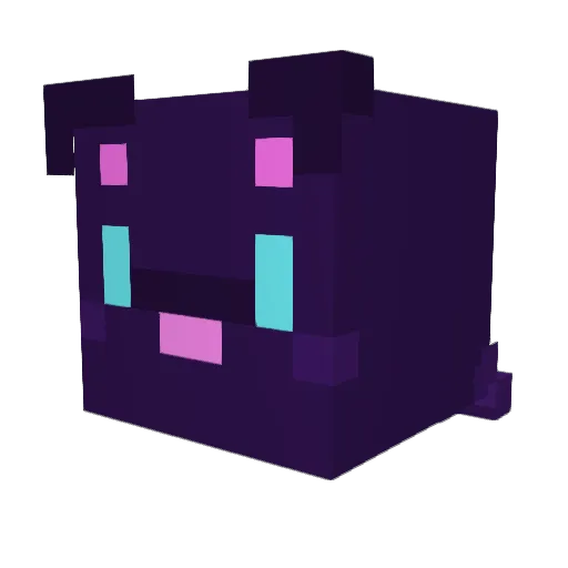 AzzyNic Minecraft avatar head, 3D render