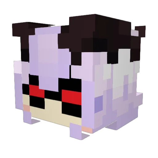 Azzy_Phobia Minecraft avatar head, 3D render