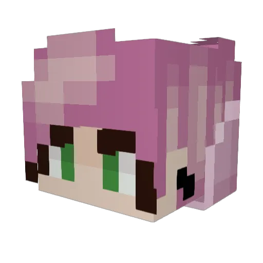 Azzyazz Minecraft avatar head, 3D render