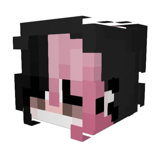 B00BooTheFool Minecraft avatar head, 3D render